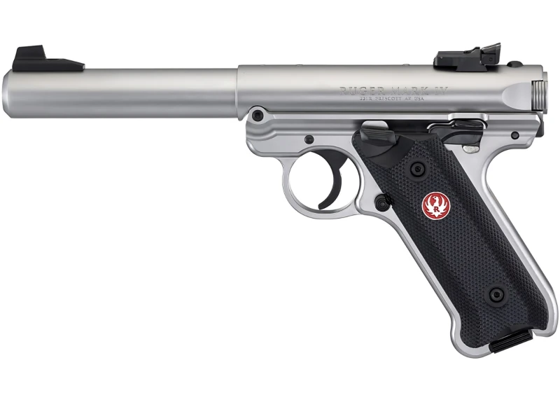 PISTOLET RUGER MARK IV TARGET STAINLESS 5,5" KAL. .22LR