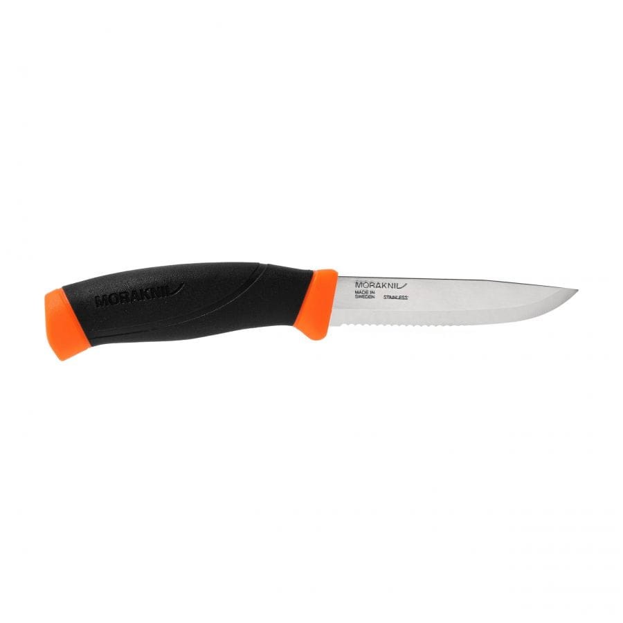 Nóż Morakniv® Companion F Serrated - Stainless Steel - Pomarańczowy (ID 11829)