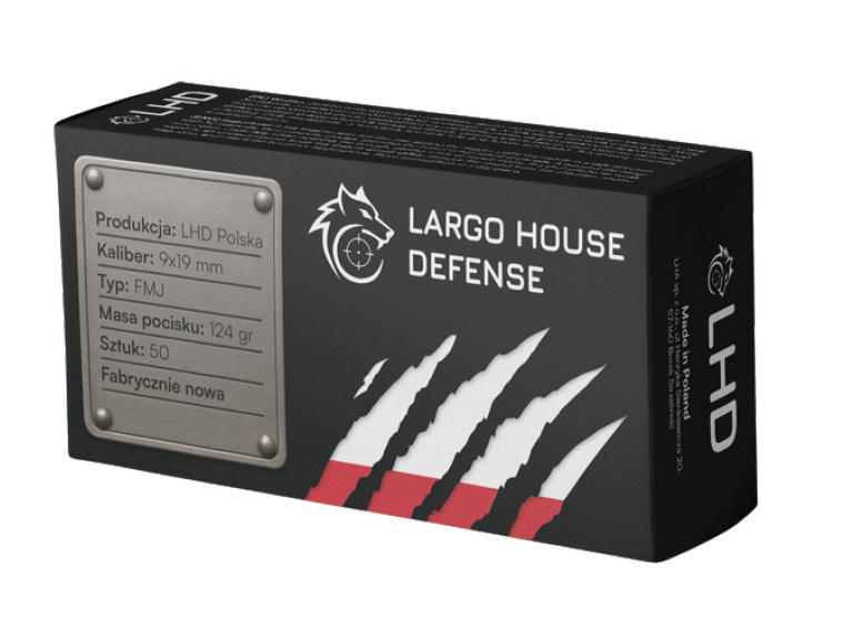 AMUNICJA KAL. 9mm PARA FMJ 124GR/8g FMJ LHD