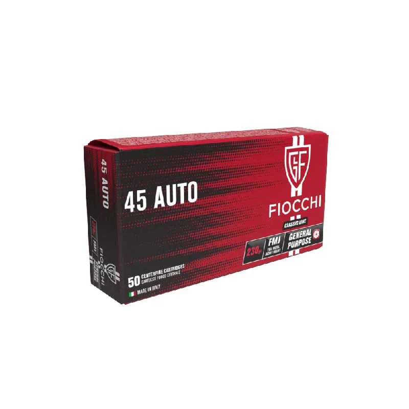 AMUNICJA KAL. .45 AUTO/ACP FMJ 14,9g/230gr FIOCCHI