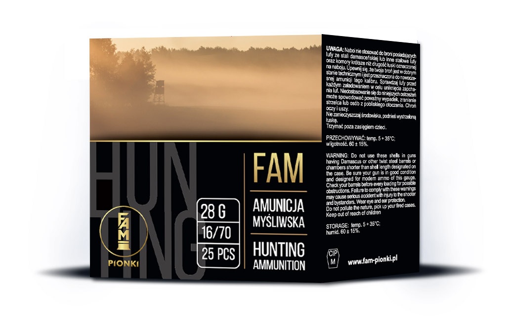 AMUNICJA FAM-PIONKI KAL. 16/70 28g; (1) 3,75mm ZATYCZKA