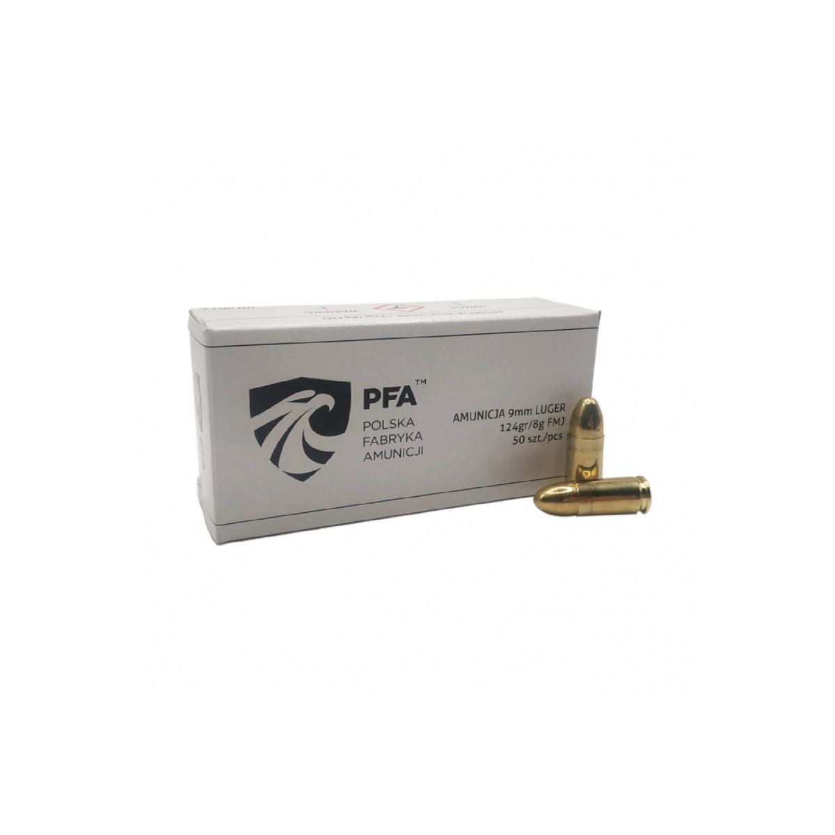 AMUNICJA 9x19mm FMJ 124GR/8g (50)