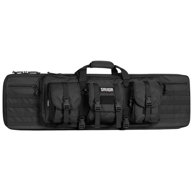 SAVIOR - TORBA DOUBLE RIFLE BAG - AMERICAN CLASSIC - 46'' - CZARNA